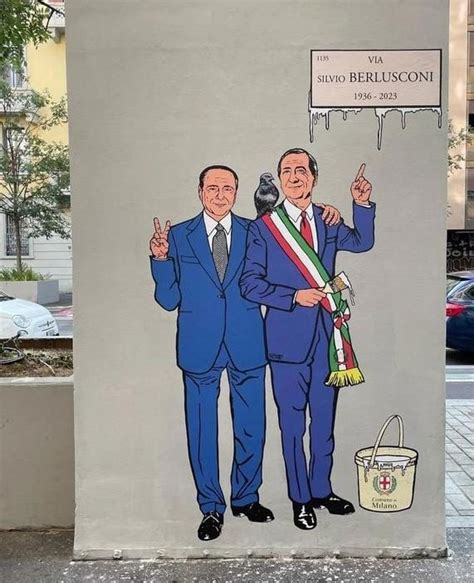 Murale Di Berlusconi Con Sala A Milano MiTomorrow