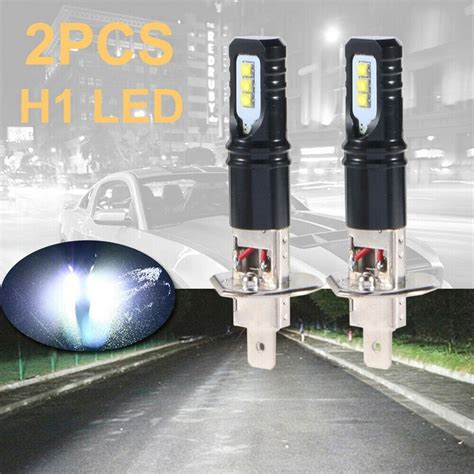 2X H1 6000K Super Bright White 6000LM Drl Led Gloe Grandado