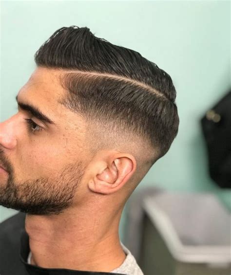 Low Fade Haircut Comb Over