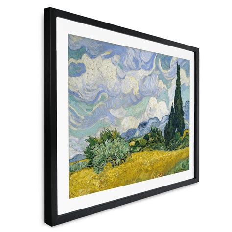 Poster Van Gogh Weizenfeld Mit Zypressen Wall Art De