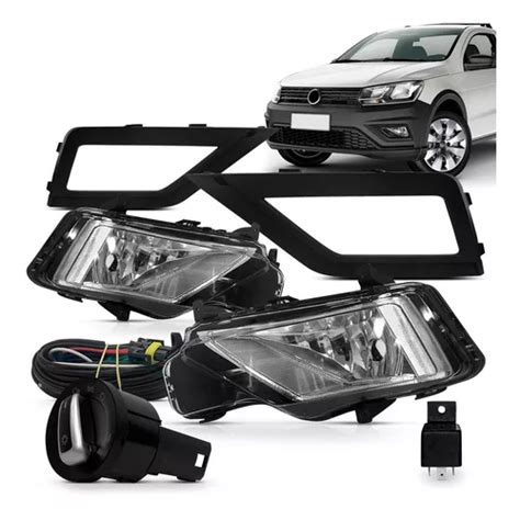 Kit Farol Neblina Saveiro G7 2017 2018 Bt Mod Original Parcelamento