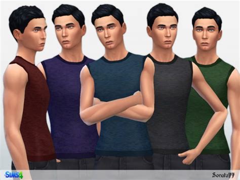 The Sims Resource Tank Top For Male 14 By Sonata77 • Sims 4 Downloads