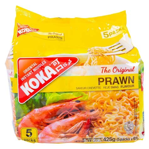 Koka Instant Noodles Prawn Flavour 5 X 85 G Sharjah Co Operative Society