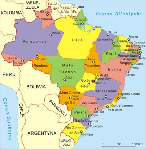 Mapa Do Brasil Com Cidades