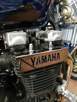 YAMAHA XJR 1200 1300 ALL YEARS BLACK POLISH STAINLESS STEEL ENGINE