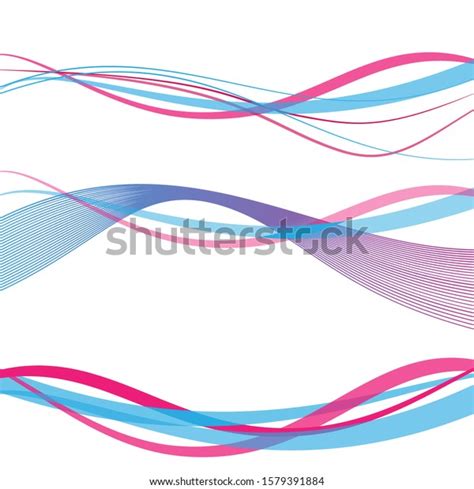 Vector Blue Pink Abstract Background Wavy Stock Vector Royalty Free 1579391884 Shutterstock