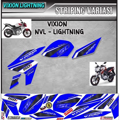 Vixion Lightning Striping Variations Variation Of Motorcycle Sticker