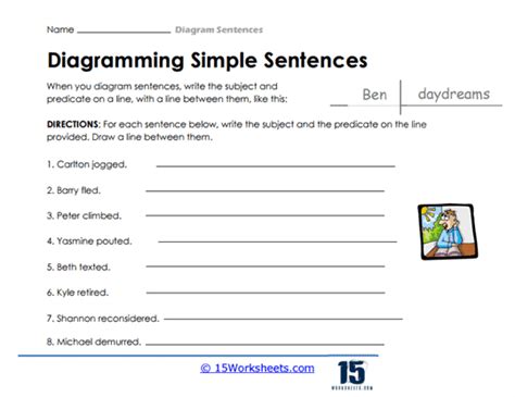 Diagramming Sentences Worksheets 15