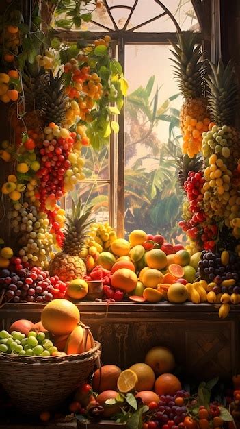 Premium Photo Fruits Display