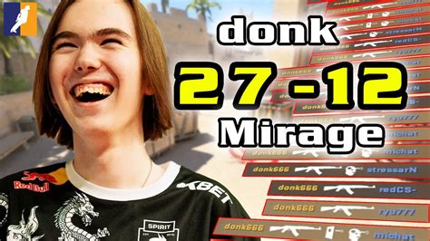 Highlight POV Donk ALL PEEK 27 12 Mirage CS2 FACEIT Mar 25