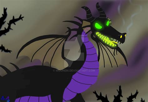 Drawing Disney Maleficent Dragon Form By Mounem On Deviantart