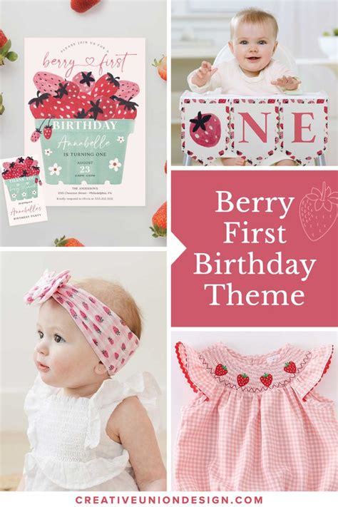 Sweet Strawberry First Birthday Theme Ideas