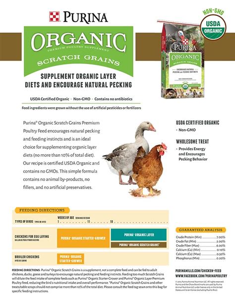 Purina Organic Poultry Feed K & K FEEDS, LLC. Richland, PA (877) 634-1485