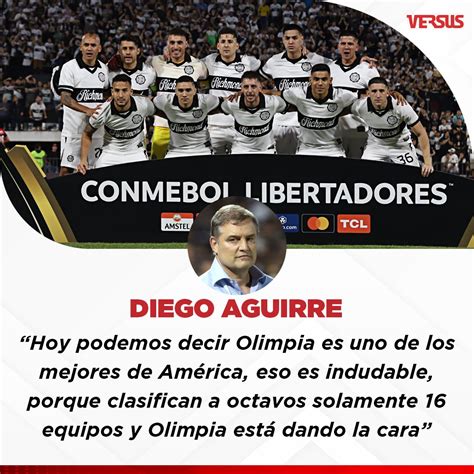 Versus on Twitter Diego Aguirre Técnico de Olimpia en