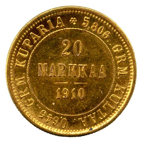 20 Markkaa Suuriruhtinaskunta 1878 1913 Suomenmarkat Fi