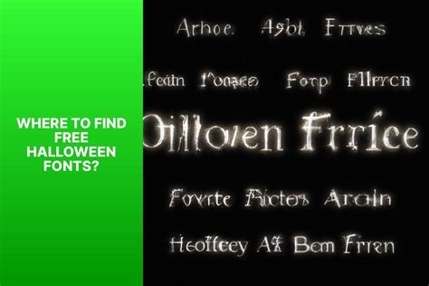 Discover Spooky And Stylish Free Halloween Fonts - Perfect For Your ...