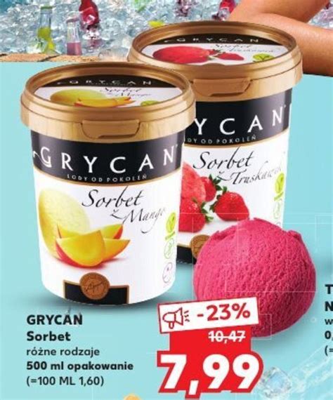 Promocja Grycan Sorbet Ml W Kaufland