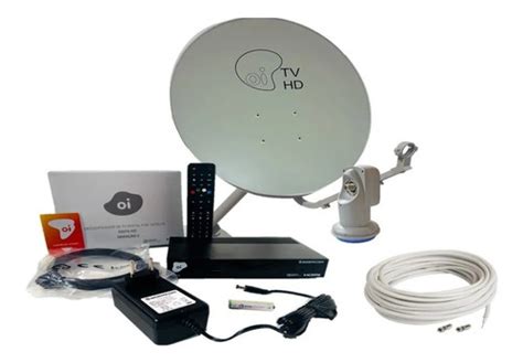 Kit Receptor Oi Tv Livre Elsys Antena Ku Cabo Lnbf Completo