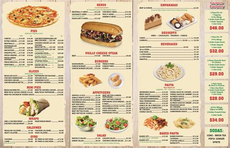 Menu Original Napoli S Pizza