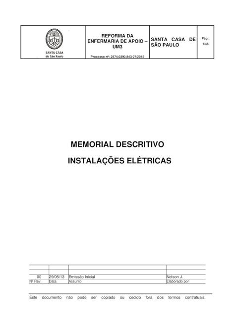 Pdf Memorial Descritivo Instala Es El Pdf Filepara O C Lculo