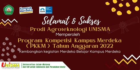 Selamat Prodi Agroteknologi Unisma Menang Hibah PKKM Tahun Anggaran