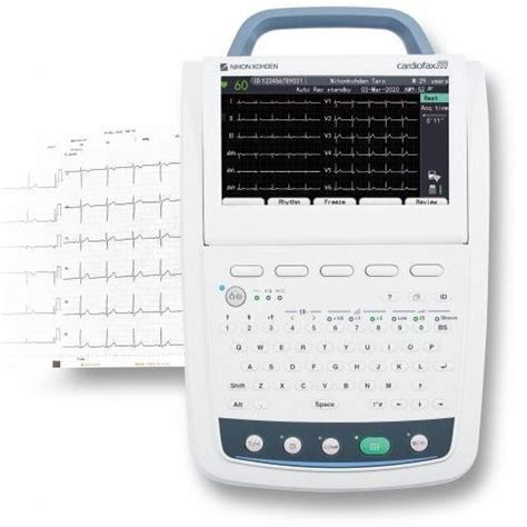 Ruhe Elektrokardiograph Cardiofax M Nihon Kohden Europe 12 Kanäle