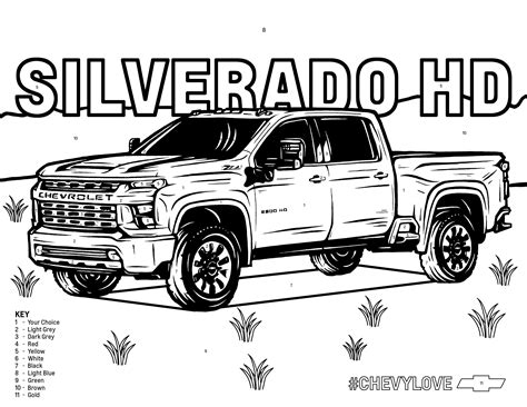 jacked up chevy truck coloring pages - Joetta Messina