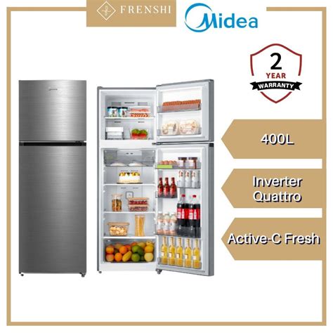 Midea 400L Inverter Quattro 2 Door Refrigerator MDRT489MTB46 MY