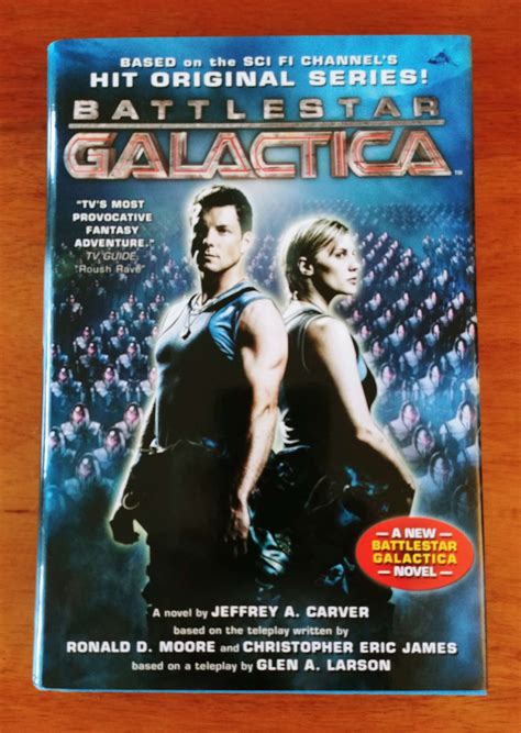 Battlestar Galactica Autographed First Edition Hardcover By Jeffrey A Carver New Etsy