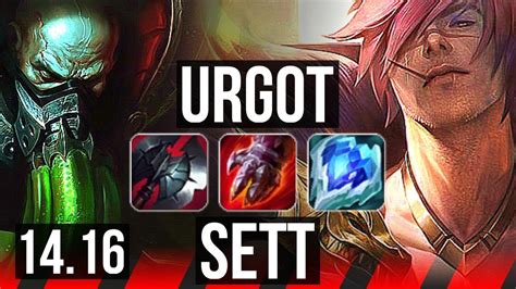 URGOT Vs SETT TOP Rank 8 Urgot Dominating NA Grandmaster 14 16