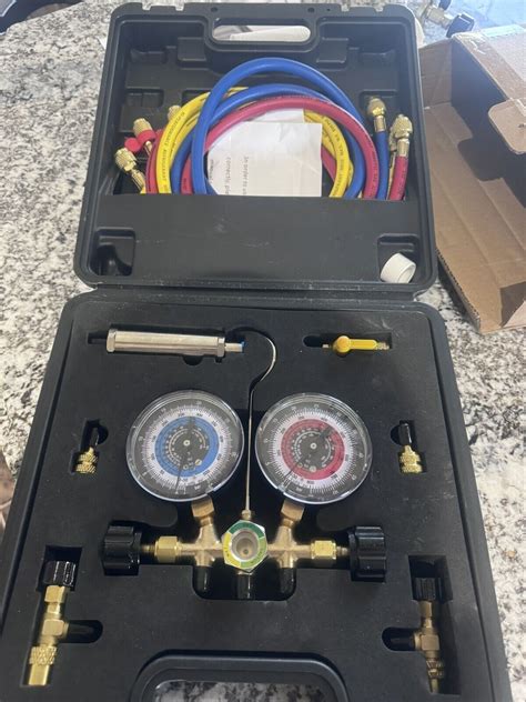 Lichamp Hvac Gauges With Hoses Ac Manifold Gauge Set R A R A R