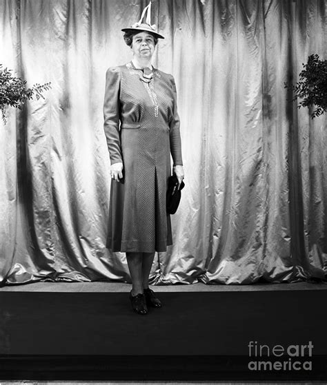 First Lady Eleanor Roosevelt Wearing Photograph By Bettmann Pixels