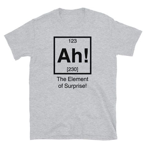 Ah The Element Of Surprise Science Sarcastic Funny Periodic Table