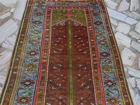 Turkish Yörük prayer rug ca 1920 by Mustafa Çevik Prayer Rug Turkish