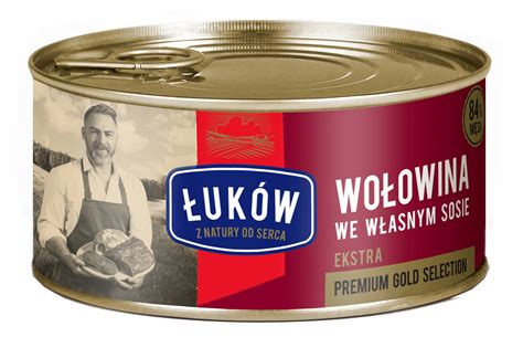 ŁUKÓW WOŁOWINA W SOSIE WŁASNYM KONSERWA PUSZKA 300g 15064774102