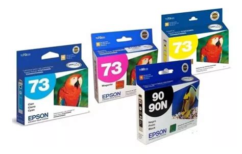 Cartucho Epson T090 Negro T073 Colores Orig 4u C92 Cx5600