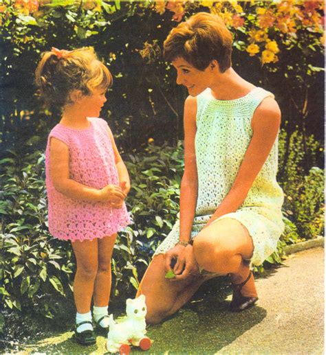 Dress Patterns Vintage Crochet Patterns Mom And Daughter Etsy