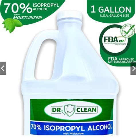 Dr Clean Isopropyl Alcohol With Moisturizer Dr Clean Gallon