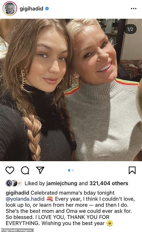 Gigi Hadid Celebrates Her Mother Yolanda Hadid On Her 57th Birthday