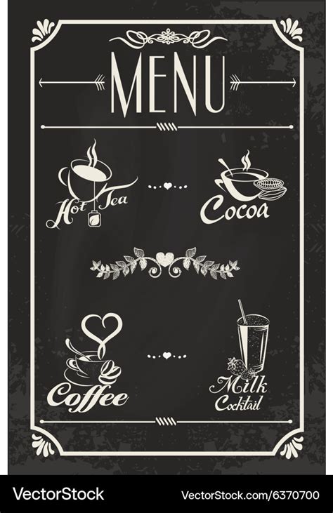 Drink Menu Background Design