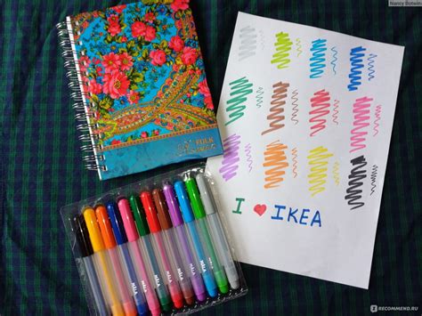 Фломастеры IKEA MALA (МОЛА), 12 шт - «Супер цвета! Яркие оттенки ...