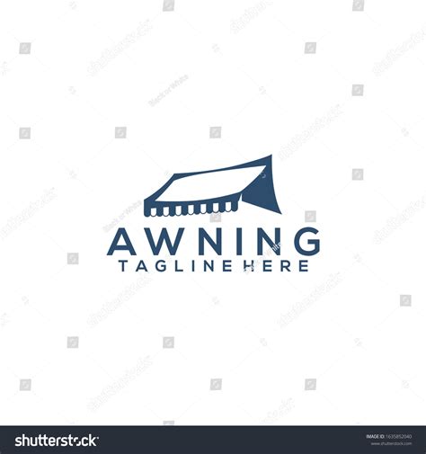 Awning Logo Design Vector Template Stock Vector Royalty Free