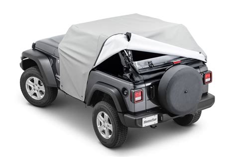 Mastertop 11111509 Full Door Cab Cover For 18 22 Jeep Wrangler Jl With Factory Soft Top Folded