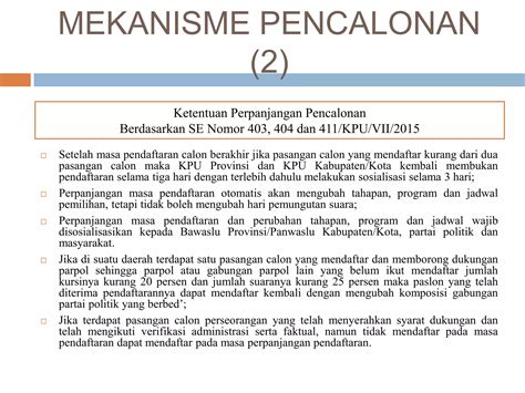 Potensi Pelanggaran Dan Tindak Pidana Pada Tahapan Pilkada Ppt