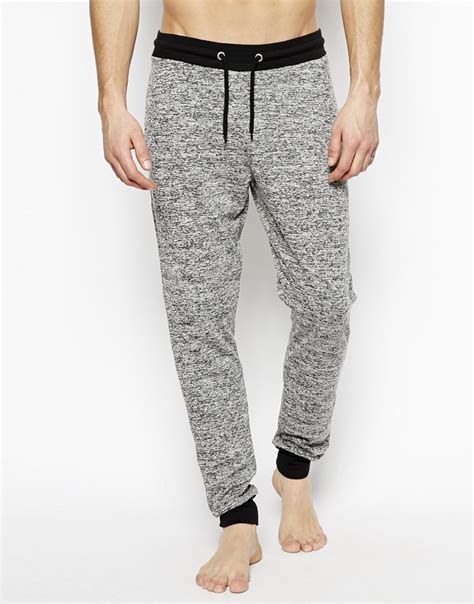 Lyst Asos Slim Fit Lounge Sweatpants In Grey In Gray For Men