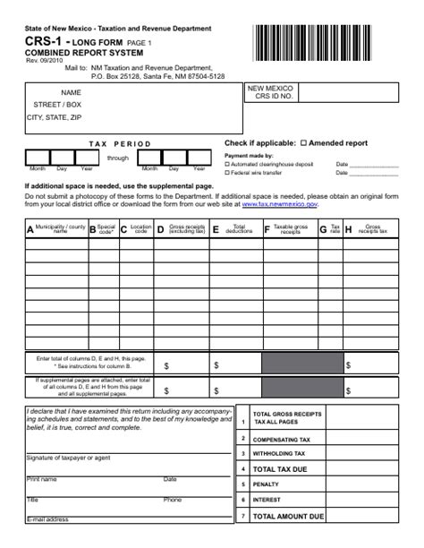 Form Crs 1 Fill Out Sign Online And Download Printable Pdf New