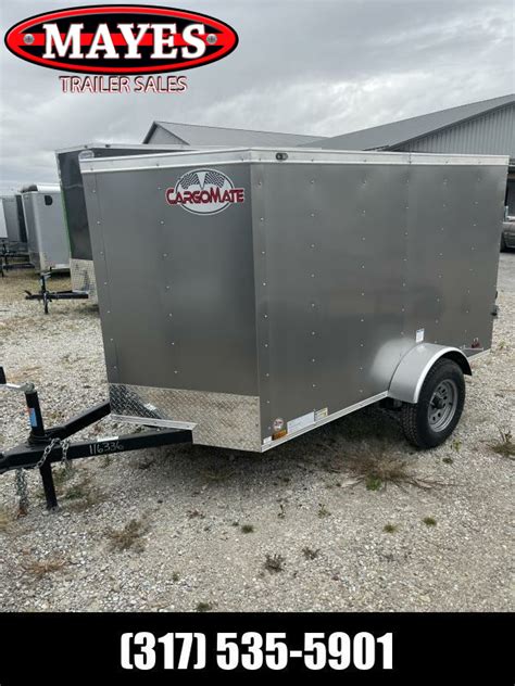 2023 Cargo Mate Ssv58sa Enclosed Cargo Trailer 5x8 Sa Swing Door Gvw2000 Pewter Cargo