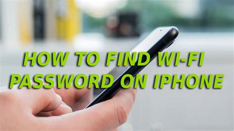 How To Find Wi Fi Password On Iphone