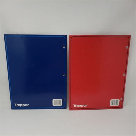 Vintage 90s Mead Trapper Keeper Portfolio Folders Lot Of 2 Blue Red Ebay