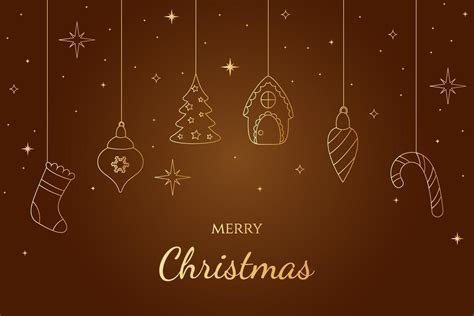 christmas cart with gold gradient 13997087 Vector Art at Vecteezy